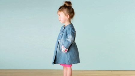 Denim coat for girls