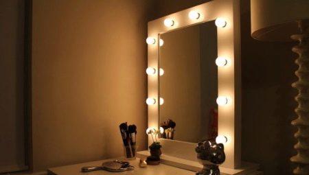 Making a makeup mirror with light do-it-yourself