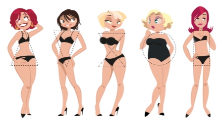 Choose a swimsuit on the type of figure