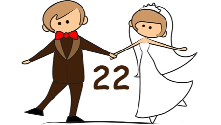 22 years after the wedding: what is the name and how to celebrate it?