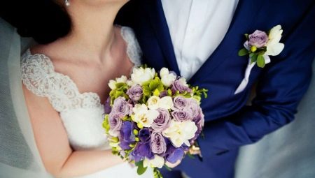 Bridal bouquet and groom's boutonniere: how to choose and match?