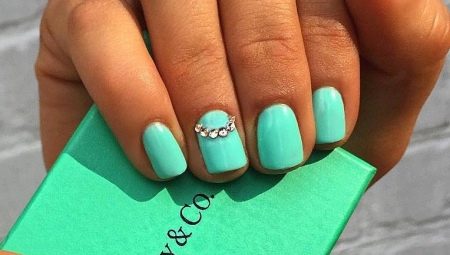 Ideas for creating a manicure in the style of Tiffany