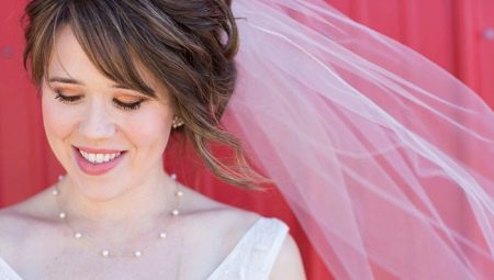 Wedding hairstyle ideas with a short hair veil