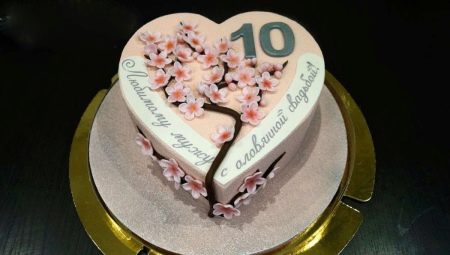 How to choose and arrange a cake for 10 years of wedding?