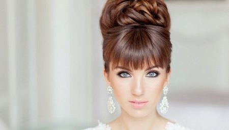 Beautiful wedding hairstyles for medium hair with bangs