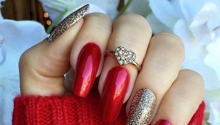 Red manicure with silver: bright ideas and fashion trends