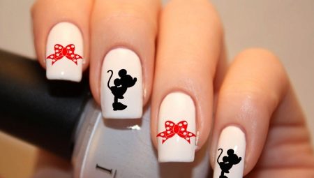 Manicure with Mickey Mouse: options for design and technique of nail design