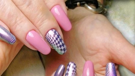 Pink-purple manicure - aesthetics and harmony