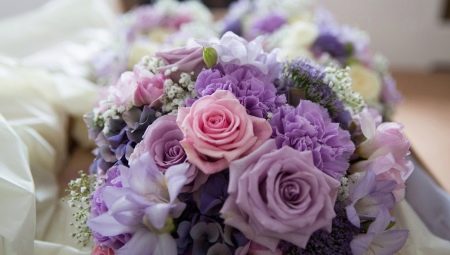 Lilac bouquet for the bride: a choice of colors and design ideas