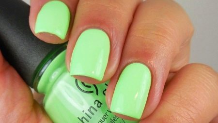 Stylish ideas for the design of lime manicure