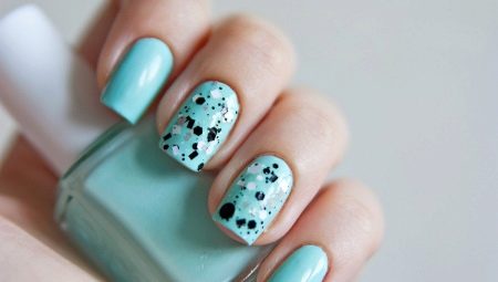 Mint color nail design options