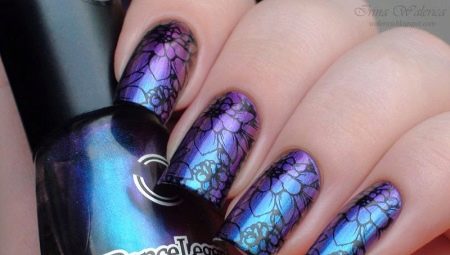 Bright and stylish design ideas manicure lacquer-chameleon