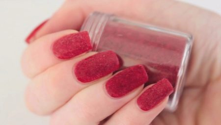 Velvet manicure: ways to create and design options