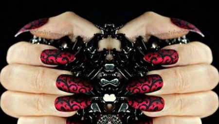 Projekt manicure w stylu gotyckim