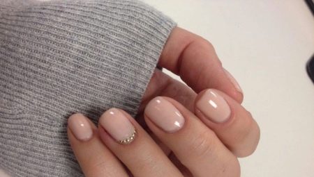 Manicure Design Ideas Beige Gel Polish