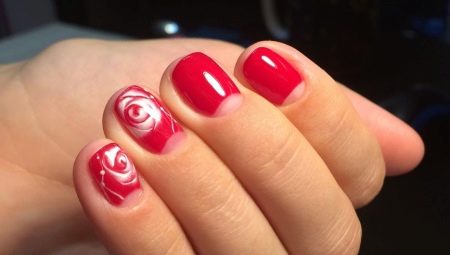 Wet gel nail polish design