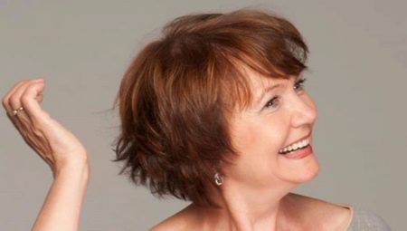 Short haircuts without styling for women after 60 years