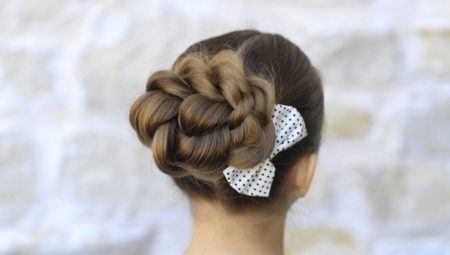 Hairstyle bun for girls