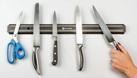 Magnetic holders for knives: how to choose and attach?