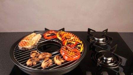 Features and types of frying pans-grill gas