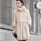 Beige mink coats