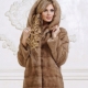 Mink coat across