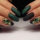 Black and green manicure: fashionable and unusual design ideas