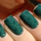 Emerald manicure: the secrets of design and stylish ideas