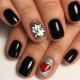 Beautiful black manicure options