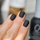 Features and design options matte black manicure