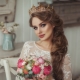 Wedding hairstyles with a crown: how to choose and wear?