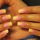 Yellow-pink manicure: trends and unusual solutions