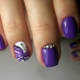 How to make an unusual manicure with butterflies gel varnish?