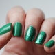 Green gel polish: possible combinations and design options