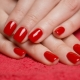 How to make a beautiful red manicure shellac?