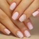 Delicate manicure with shellac