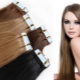 Features tape hair extensions