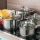 Stainless steel pots