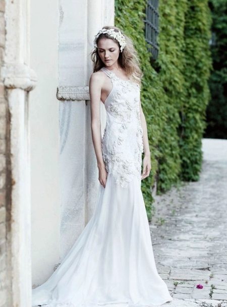 White wedding dress for a second marriage