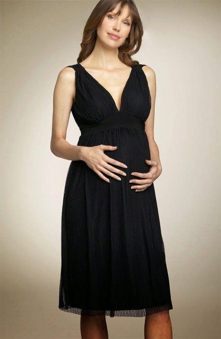 Empire style maternity evening dress