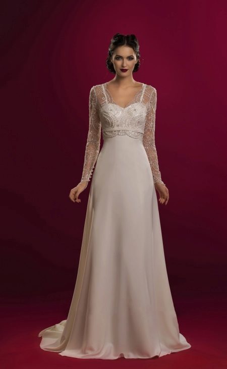 Empire Empire Long Sleeve Wedding Dress