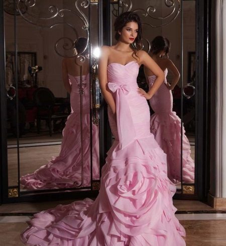 Wedding dress from the collection of Crystal Design 2015 pink