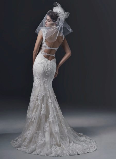 Mermaid Open Back Wedding Dress 2016 by Maggi Sotero