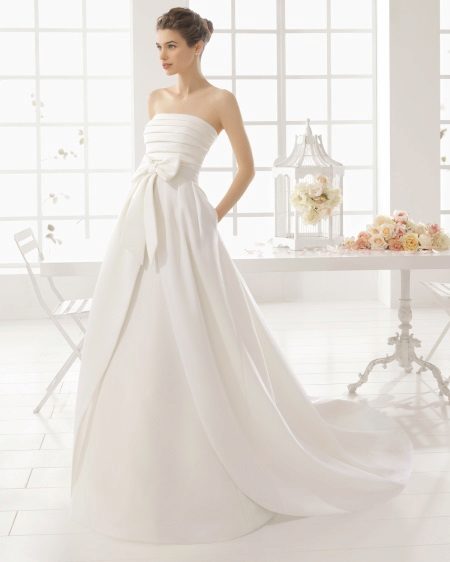 Satin wedding dress magnificent 2016