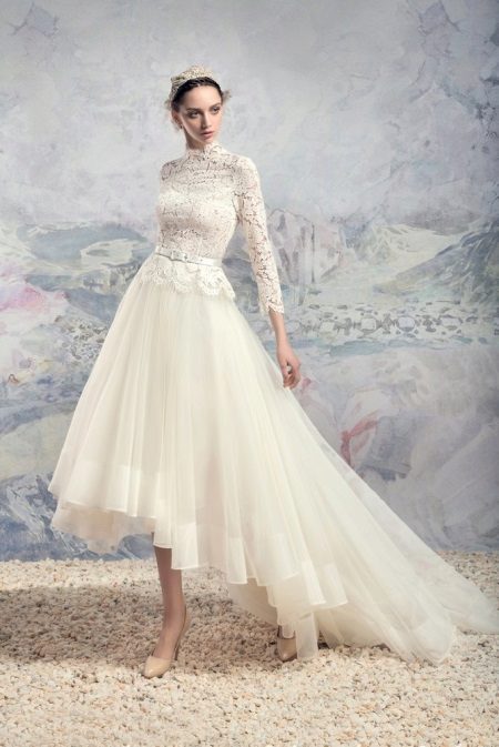 High Low Wedding Dress Closed by Papilio