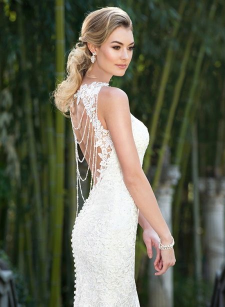 Kitty Chen Wedding Dress with Open Back