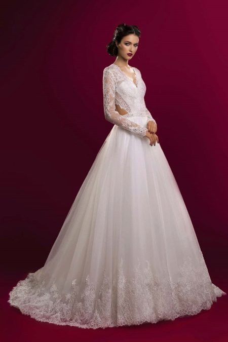 Wedding dress from the Aristocrat collection magnificent with cutouts