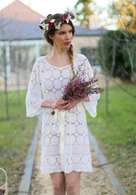 Crochet crochet wedding dress