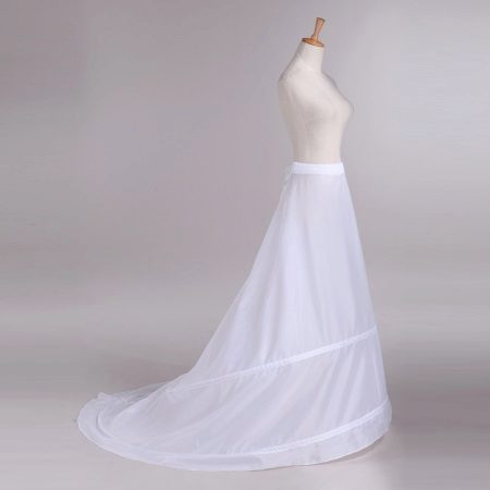 Crinoline for a wedding dress with a train with one ring