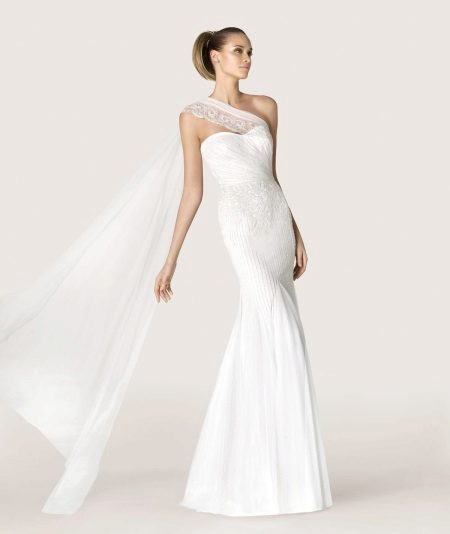 Wedding dress in the Greek style from Pronovias